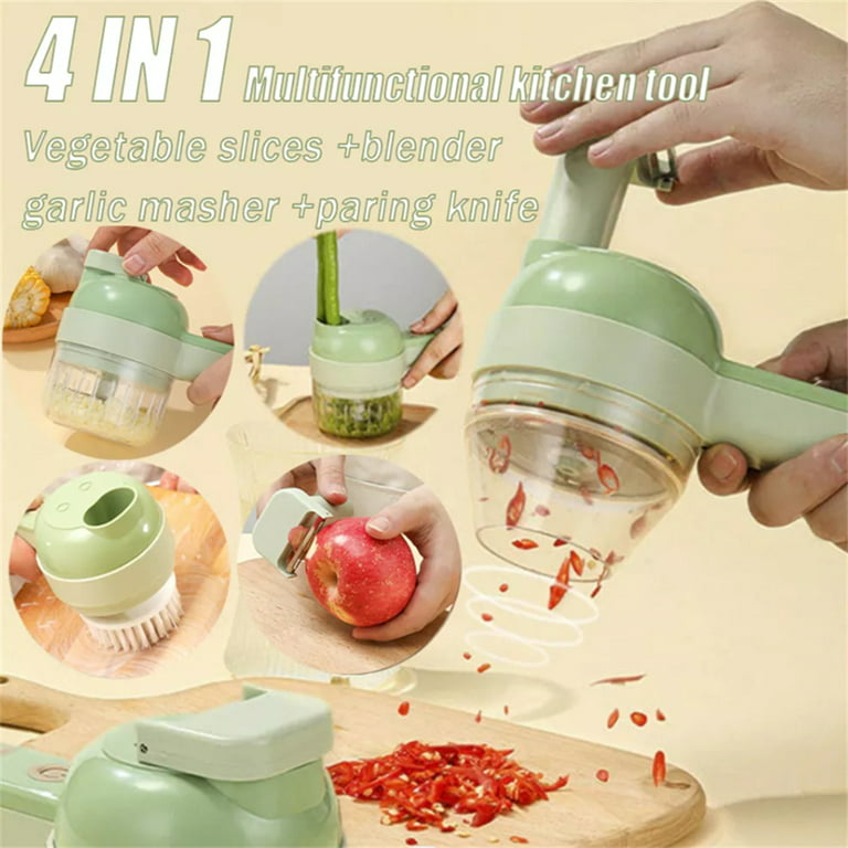 5 knives Full-automatic Vegetable Slicer Electric Vegetable Cutter