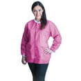 thumbnail image 2 of FitMe Adult Disposable Lab Jacket Raspberry Pink Small 10 Ct, 2 of 2
