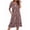 Black Red Floral, variant on Nightgowns for Women with Pockets Button Front Short Sleeve House Dresses Floral Print Mumu Dress