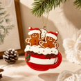 thumbnail image 5 of Gingerbread Christmas Ornament, Holiday Tree Decoration, Flat Festive Food Themed Accent for Tree Branches Wreaths, Lightweight Acrylic or Lightweight Board Accent for Flexible Display, 5 of 7