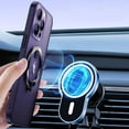 thumbnail image 3 of Compatible with iPhone 14 Pro Max Case with Invisible Ring Holder Kickstand, Military Grade Matte Slim Phone Cover Magnetic Case Shockproof Protective Case Cover for Women Men,Purple, 3 of 7
