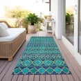 thumbnail image 6 of Addison Rugs Chantille Indoor/Outdoor Transitional Bohemian Teal Washable Runner Rug, 2'3" x 7'6", 6 of 6