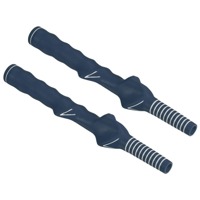 Unique Bargains Golf Club Training Grip, 2 Pack Right Handed Teaching Practice Swing Non-Slip Auxiliary Aid Correction for Golf Trainer Beginner, Dark Blue