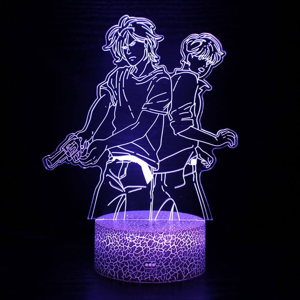 Lámpara de mesa 3D Anime Bleach Black Butler Assassin's Creed LED