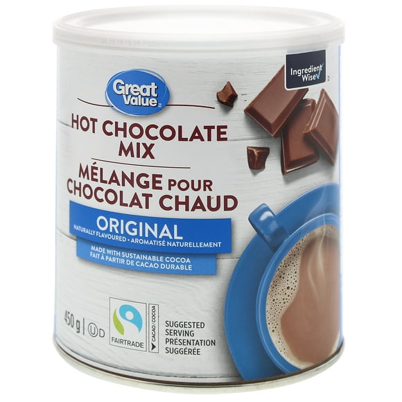Great Value Original Hot Chocolate Mix, 450 g