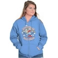 thumbnail image 3 of Smurfs Take Care Of Each Other Zip Hoodie Sweatshirt Women Brisco Brands 4X, 3 of 5