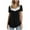 Black, variant on 2026 Items under $5 asdoklhq Juniors Plus Tops & T-Shirts,Women's Lace Patchwork Printed Round Neck Short Blouse Tops