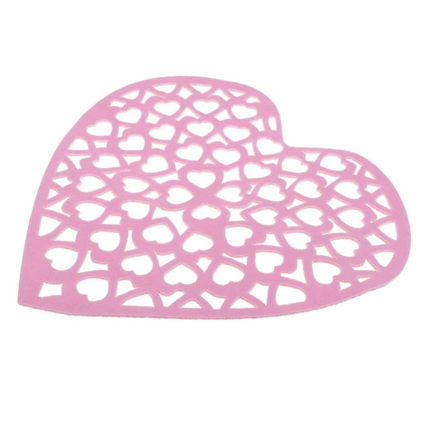 Confeti De De Decoración De Pared De Colgante Tejida De l Corazón De Diy Para Decoración Del Sitio Rosado Baoblaze Decoración colgante en forma de corazón