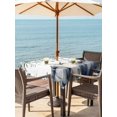 thumbnail image 2 of Outdoor Tablecloth with Umbrella Hole and Zipper, Blue Pumpkins Fall Square Table Cloth 54x54 Inch Waterproof Tablecloth, Thanksgiving Eucalyptus Leaves Picnic Table Cover for Patio Camping, 2 of 7