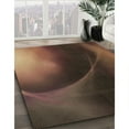 thumbnail image 3 of Ahgly Company Tapis Rond Lavable en Machine Intérieur Transitionnel Rouge Nuit, 6 Pieds Rond, 3 of 7