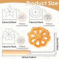 thumbnail image 2 of Bunuelos Mold with Handle, Metal Bunuelos Cookie Maker Mold, Detachable Rosette Rosette Iron Mold Se, 2 of 5