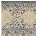 thumbnail image 5 of SAFAVIEH Beach House Kiaran Southwestern Indoor/Outdoor Area Rug Blue/Cream, 6'7" x 6'7" Square, 5 of 7