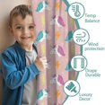 thumbnail image 3 of Blackout Kids Curtains,Pink Cartoon Unicorn Lightning Pattern Childrens Insulated Curtains Set Of 2,Bedroom Essentials,Toddler Room Decor 52"x63", 3 of 5