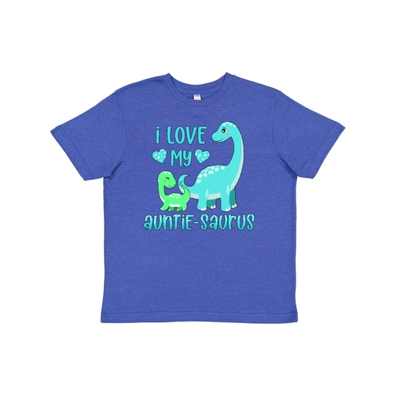 Inktastic I Love My Auntie-saurus Cute Brontosaurus Family Youth T-Shirt