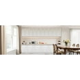 thumbnail image 5 of White Solid Wood Double Door Wall Cabinet 2 Doors and 2 Shelves for Kitchen Storage, Bathroom Storage, Laundry,Adjustable Shelves Ready to Assemble(24"W×12"D×30"H), 5 of 7
