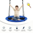thumbnail image 6 of Gymax 40'' 770 lbs Flying Saucer Tree Swing Kids Gift w/ 2 Tree Hanging Straps Blue, 6 of 10
