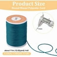 thumbnail image 2 of 72.2 Yards Waxed Polyester Cord 1mm Twisted Sewing Waxed Thread Stitching Thread Cord Wax String for Bracelet Making Necklaces Waist Beads Jewelry Making Macrame Supplies - 6 Colors, 2 of 6