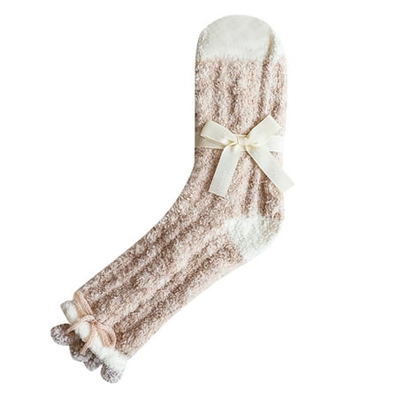 

JeashCHAT Winter Women Keep Warm Print Socks Knitting Warm Anklets Leggings Socks