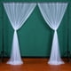 thumbnail image 1 of Cortinas semitransparentes, decoraciones de arcos de pantalla para ventanas de fiestas de bodas, cortinas de malla, estética elegante, 1 of 12