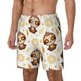 thumbnail image 2 of Balery Sloth Yoga Mens Swim Trunks Swim Shorts for Men Quick Dry Inseam Beach Shorts with Compression Liner Pocket-XX-Large, 2 of 9