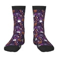thumbnail image 1 of Kdxio Halloween Sweet Candy Print Children's Socks for Daily Wear and Sports Use Colorblock Mid-Calf Design Breathable Material, 1 of 5