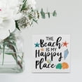 thumbnail image 5 of Zomyto 7"x7" Beach Wood Box Sign Decor Desk Sign Beachy Wooden Box Block Sign Seaside Signs Farmhouse Home Shelf Wall Decoration, 5 of 5