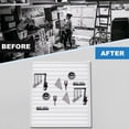 thumbnail image 6 of WAASOSCON Slat Board Garage Slatwall 4Ft X 1Ft Slat Wall Panels Wall Mounted Home Organizer Storage System Tool Organization Peg Board Garage Storage Organization elegantly, 6 of 8