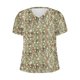 thumbnail image 4 of Blusas para las Mujeres Casual Cuello en V Manga Corta Impresa, 95% Poliéster 5% Spandex Camiseta Top para el Día a Día, Fiesta Y Ropa de Trabajo, 4 of 4