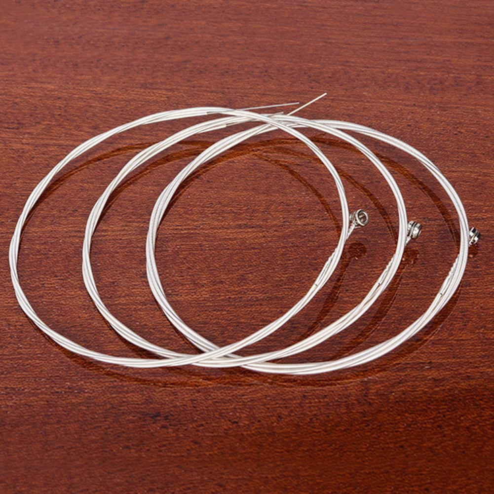 Jenny Watson 6Pcs Guitar Strings Set for Acoustic Guitar Replacement Steel String Accessories for Beginners Performers W0E6