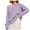 Purple, variant on Lovskoo 2024 Sweaters for Women Winter Trendy Long Sleeve Solid Color V-Neck Sweater Pullover Tops Blue