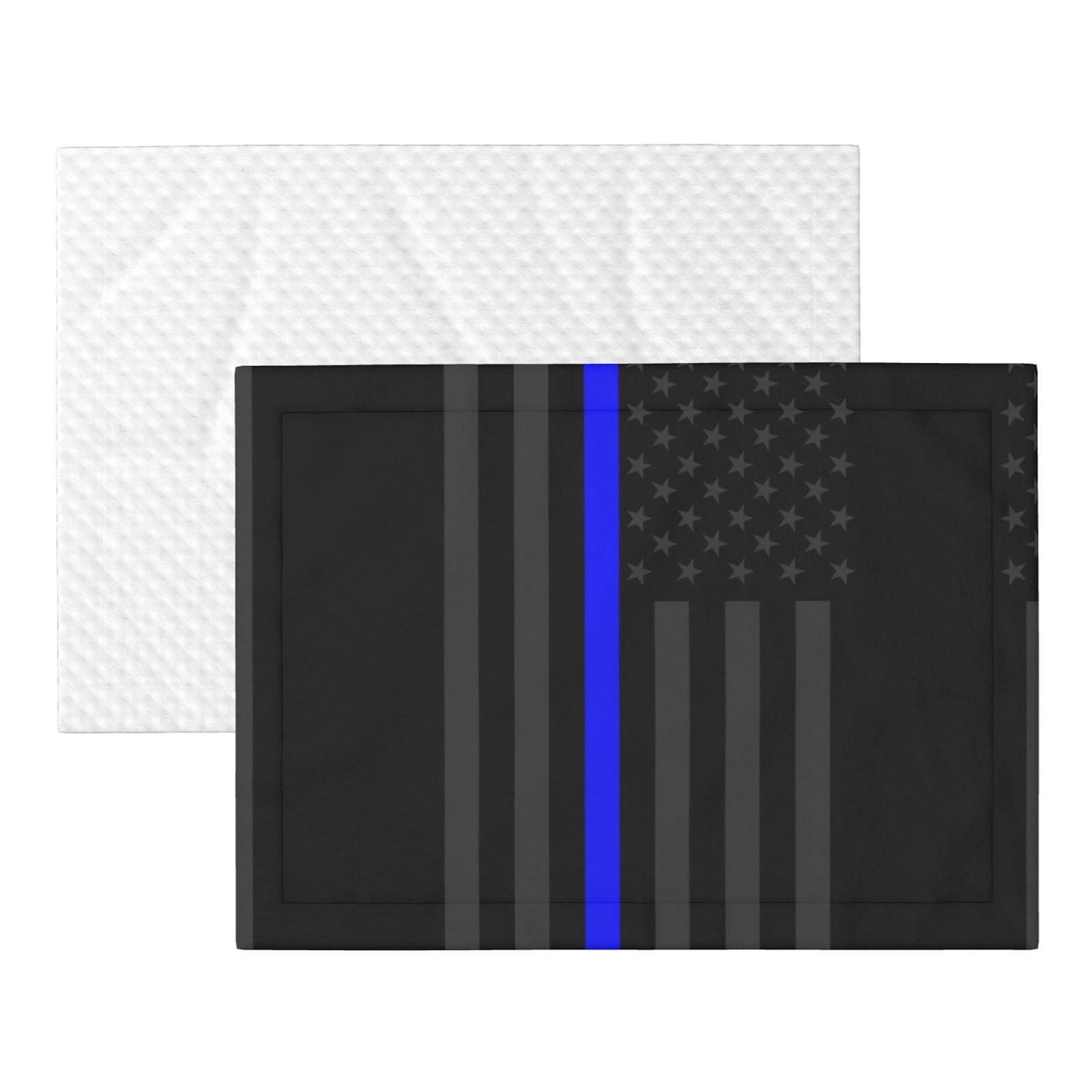 Flannel Throw Dog Blanket Group Of Thin Blue Line Flag Soft Warm Print Pet Blankets for Small Dog Cat Puppy