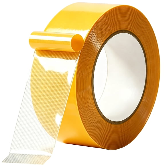 Grid Double-Sided Tape, Waterproof Mesh Magic Tape, Heavy Duty Strong Adhesive, Multipurpose Removable Clear Tape for Home Decor, Floor Wall Sticking