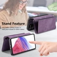 thumbnail image 4 of Feishell For Samsung Galaxy Note 20 Ultra Wallet [Support Magsafe Charger] Magnetic Detachable Flip Leather Phone Case with Card Slots[RFID Blocking], Zipper Bag, Kick-Stand, Purple, 4 of 13