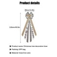 thumbnail image 6 of Christmas tree top bow decoration, Christmas tree hanging ornaments with a large Christmas bow ribbon, ribbon tree bow ribbon ribbon,43.3*11.8in, 6 of 14
