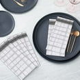 thumbnail image 5 of Ruvanti Cloth Napkins Set of 12 Cotton 100%, 18x18 inches Napkins Cloth Washable, Soft, Absorbent. Cotton Napkins for Parties, Christmas, Thanksgiving, Weddings, Dinner Napkins Cloth - Ikat Check, 5 of 9