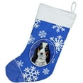 thumbnail image 2 of Basset Hound Winter Snowflakes Snowflakes Holiday Christmas Stocking, 2 of 2