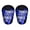 Blue, variant on Eoperou 1 Pair Mini Soccer Shin Guards Letter Pattern Anti-slip Kids Teens Adults Players Miniature Shin Pads Protectors Football Games Protective Equipment