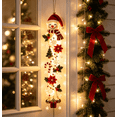 thumbnail image 4 of Glowing Christmas Door Hanger,LED Light Up Snowman Christmas Ornament, Spiral Cascading Hanging Decor for Front Door, Window, Fireplace, Christmas Party Supplies, 4 of 8