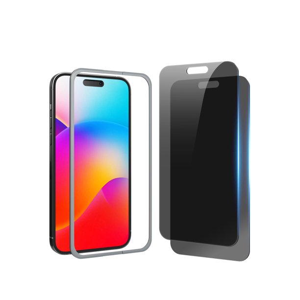 Gigikiss Compatible Para Iphone 15 Pro Max Protector De Pantalla De Privacidad De 6,7 Pulgadas, Antiespía, Antiluz Azul, Protector De Pantalla De Vidrio Templado Hd, Fácil Instalación, Compatible Con
