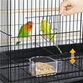 thumbnail image 5 of Renwick 47'' Flight Cage with Rolling Stand Slide-out Tray, Black, 5 of 10