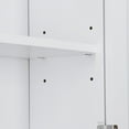 thumbnail image 6 of ZENY Bathroom Medicine Cabinet with 2 Door and Adjustable Shelves Wood Frame, White, 6 of 9