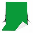thumbnail image 2 of lionlar Double Sided Screen Backdrop Two Color Solid Color Photography Props Collapsible 1.5mx2m Green White, 2 of 9