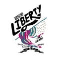 thumbnail image 2 of Camiseta Suelta para Mujer Primavera VeranoWomen's Patriotic "Liberty" Graphic Tee - Casual Short Sleeve T-Shirt with Bold Flag Design, Comfortable Summer Top for Casual Attire, Country T ShirtsFath, 2 of 6