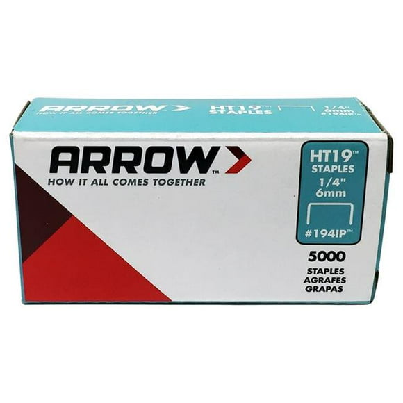 ARROW FASTENER 2802460 ARROW HT19 STPL 1/4""5000 (Pack of 1)