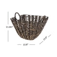 thumbnail image 4 of Better Homes & Gardens Espresso Hyacinth Basket With Handles, 4 of 8