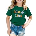 thumbnail image 7 of LWNYDPLSD Toddler Tshirt Yellow Shirts Graphic T Shirt Girls Undershirt Baby Clothes Girl Teen Girl Clothes Teenage Girl Dance Clothes, Green 6-7 Years, 7 of 7