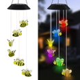 thumbnail image 1 of Campana de viento solar LED MorTime Abeja 25 para colgar en jardín y hogar, 1 of 7