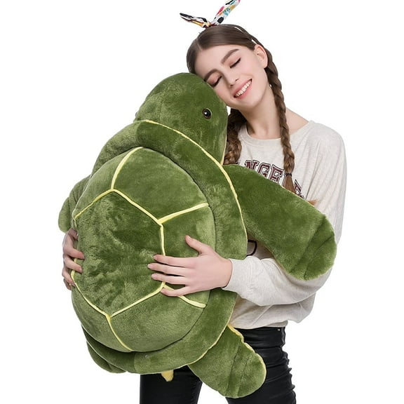 MorisMos 33'' Turtle Stuffed Animals Stuffed Tortoise Plush Toy