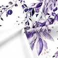 thumbnail image 3 of Purple Eucalyptus Shower Curtain, Watercolor Plant Leaves with Floral Bathroom Shower Curtain Set with Hooks, 72x72, 3 of 6