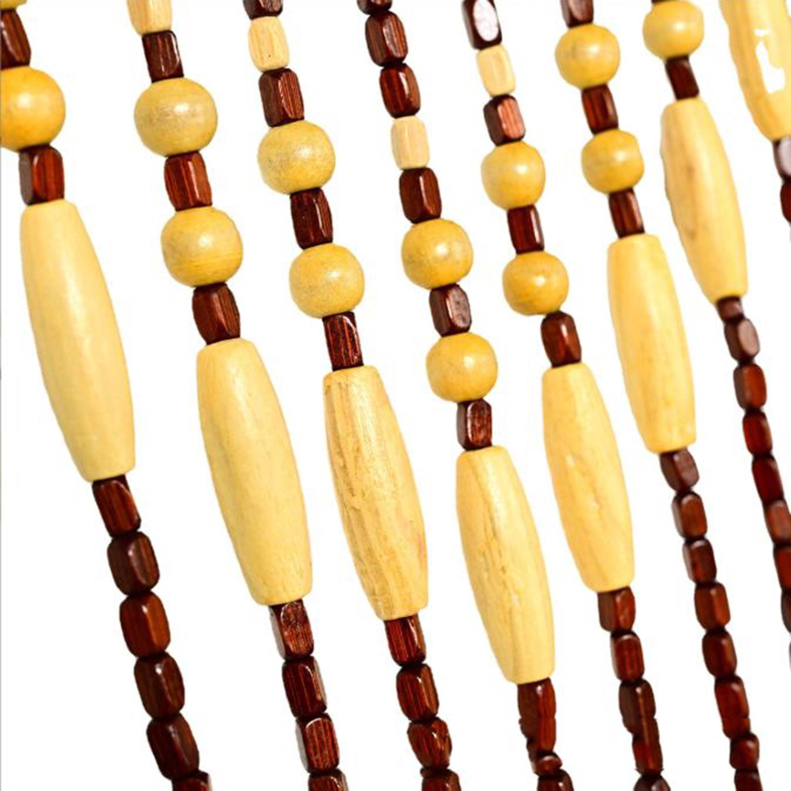 Wooden Beaded Door Curtain,Handmade Hanging Beaded Door Blinds,Room Divider Doorway Decor for Doorway Window Hallway Entrance